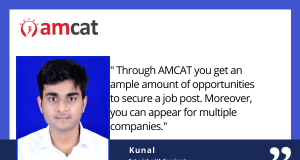 AMCAT exam testimonial