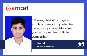 AMCAT exam testimonial