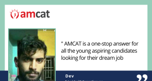 AMCAT exam testimonial