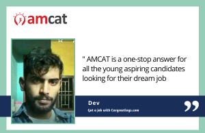 AMCAT exam testimonial