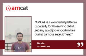 AMCAT exam testimonial