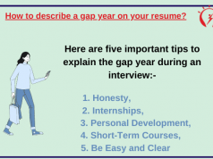 How to describe a gap year on your resume?