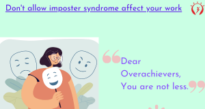 Don't allow imposter syndrome affect your work