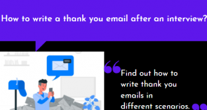 How to write a thank you email after an interview?