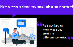 How to write a thank you email after an interview?