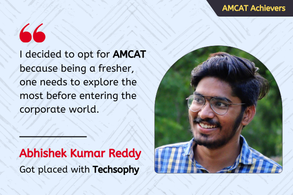 Abhishek placed at Techsophy