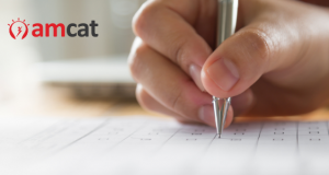 AMCAT exam evaluates candidates on the basis of their competencies that includes Reasoning Skills, Quantitative Aptitude, English, and Technical Skills.