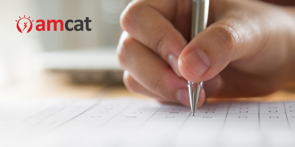 AMCAT exam evaluates candidates on the basis of their competencies that includes Reasoning Skills, Quantitative Aptitude, English, and Technical Skills.
