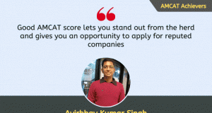 He explained to us that taking the AMCAT exam can make one's professional life easier, particularly if one is a recent graduate looking for work and is unsure of which area or industry to explore