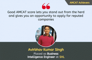 He explained to us that taking the AMCAT exam can make one's professional life easier, particularly if one is a recent graduate looking for work and is unsure of which area or industry to explore