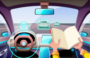 A self-driving car, also known as an autonomous vehicle or a driverless car, is a vehicle that travels between destinations without the assistance of human.