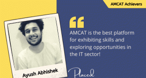 In this article, Ayush told us about his first job search, which he was able to achieve with the help of AMCAT.