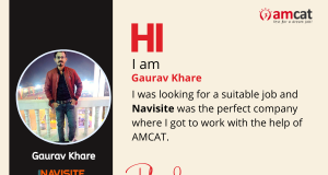 Gaurav stated that taking AMCAT was one of his smartest personal decisions, particularly in terms of his professional future and job.