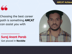 Enrolling in the AMCAT was one of my wisest career decisions, especially in terms of my professional career.