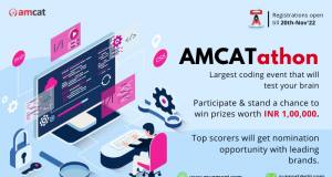 AMCAT’s AMCATathon is a 5-day long event where students from all around can come to participate in a unique online coding contest from the 22nd to the 26th of November.