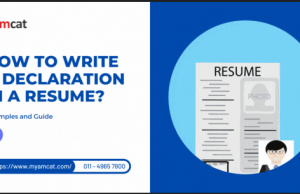 A declaration in the resume makes the hiring manager believe that all the details mentioned by the candidate in the resume are true.