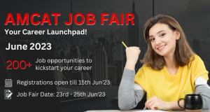 AMCAT Job Fair will stand as a premier platform for job seekers where they will get a chance to engage with employers. With over 200+ job profiles.