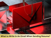 to review the importance of which is usually undermined is the e-mail that you write when sending the resume to the hiring organization.