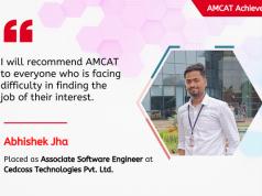 I will recommend AMCAT to everyone who is facing difficulty in finding the job of their interest.